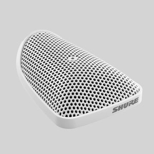 SHURE CVB-W/C / 바운더리 콘덴서 마이크, 12&#039; 케이블, 단일지향성, 흰색